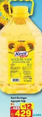 KENT BORİNGER AYÇİÇEK YAĞI 5 L fiyat ve kampanya bilgisi